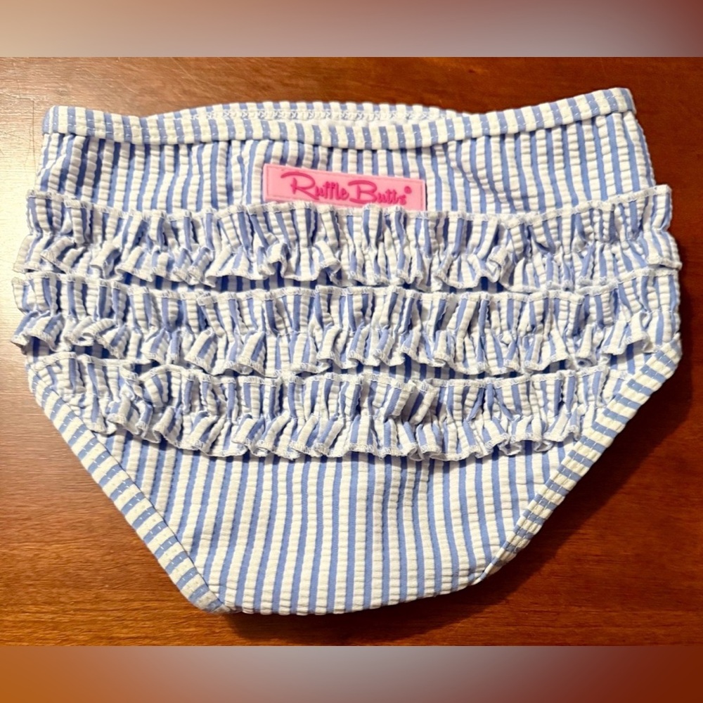 RuffleButts • Sea Glass
Paisley Rash Guard • Size 3t - Picture 4 of 7
